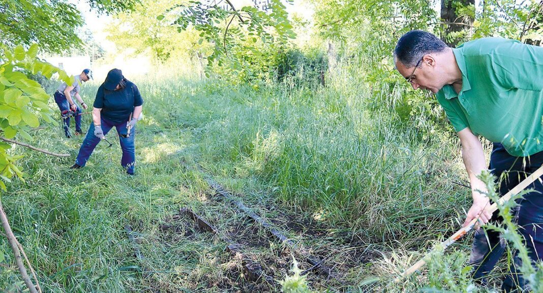 Vila Real Acao de voluntariado limpeza a estacao de Abambres EN 16