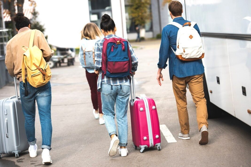 Estudantes viagem